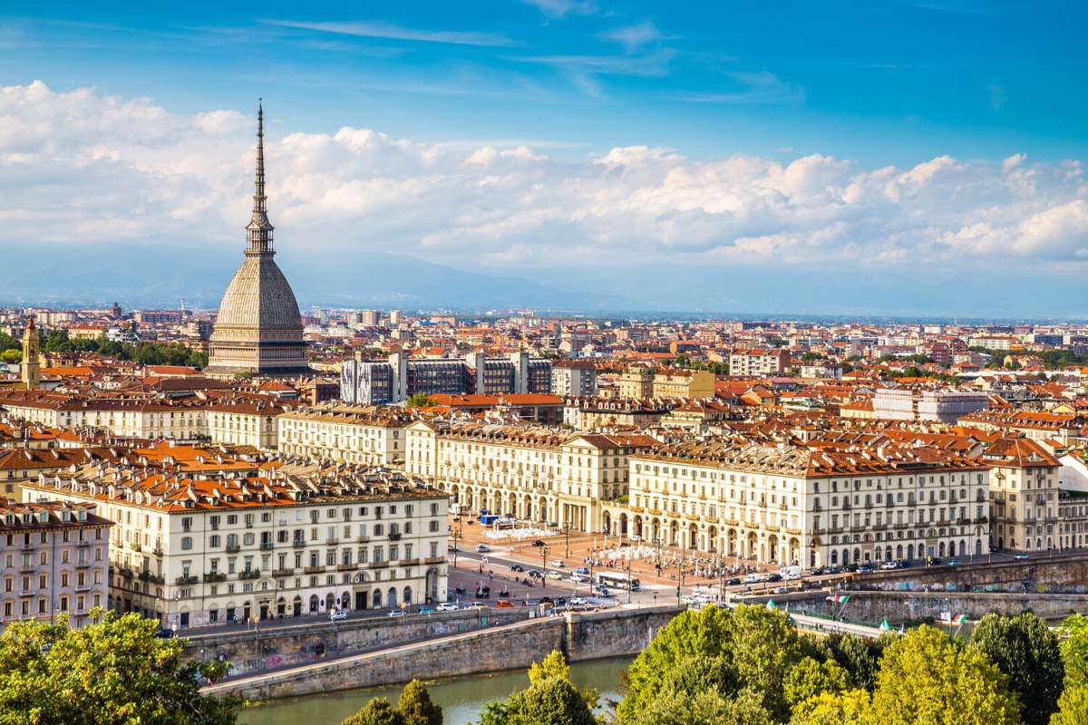 Panorama di Torino con la Mole Antonelliana